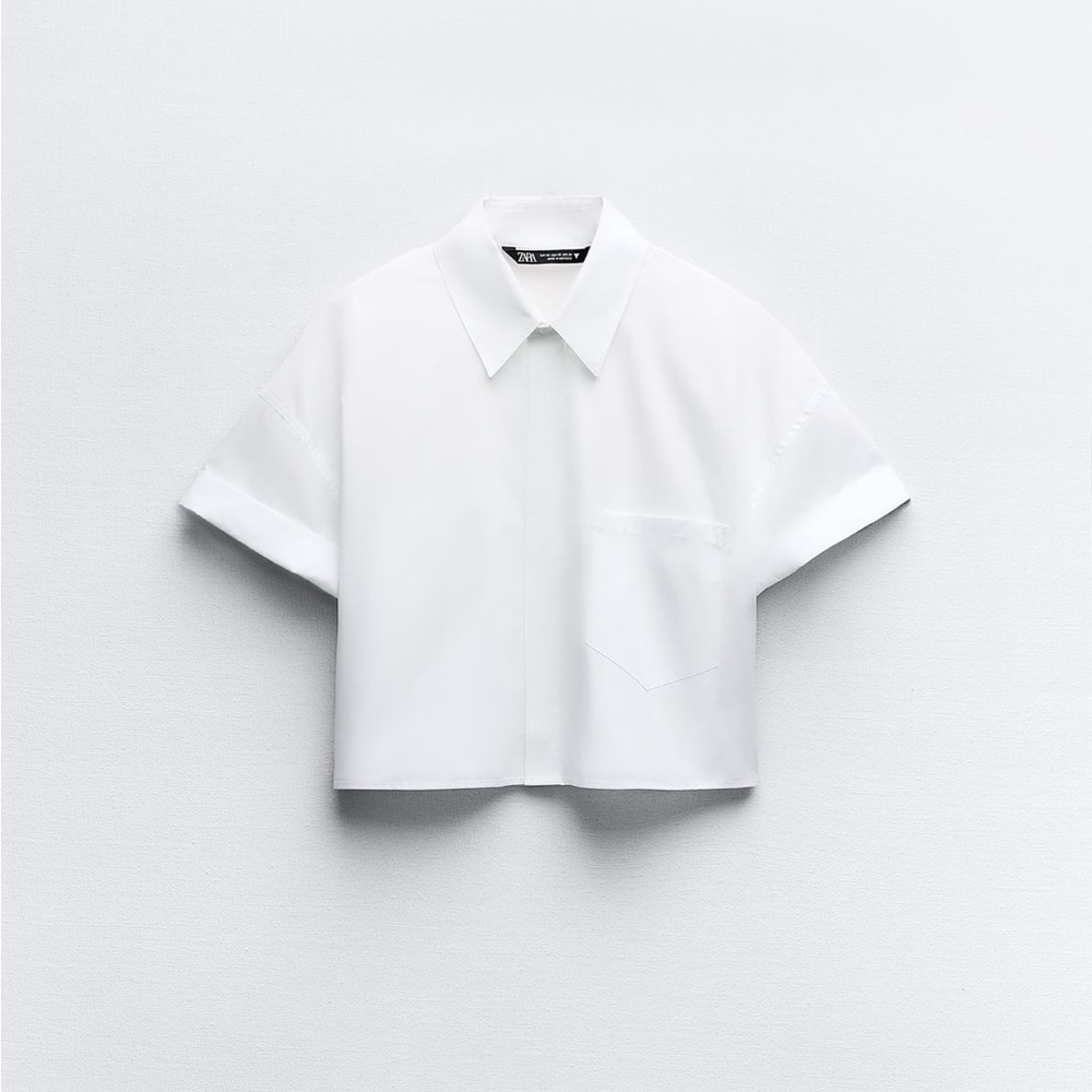 BRAND NEW! Zara crop dress shirt